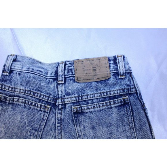 Girls High Waist Jean Capri's Pants Acid Washed SZ 10 - Picture 6 of 7